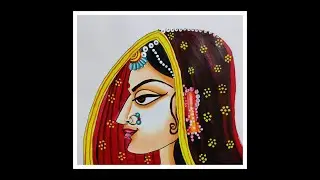 Indian Traditional Art || Bani Thani Painting