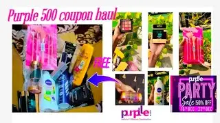 Purple 500rs coupon haul😱🔥|party sale coupon unboxing| McCharm Official