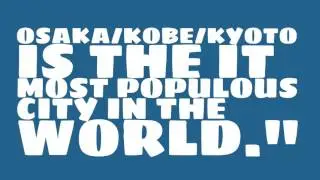 What is the population of Osaka/Kobe/Kyoto?