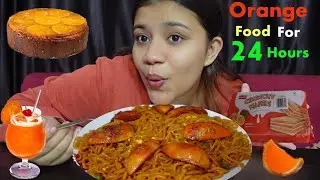 ORANGE FOOD FOR 24 HOURS CHALLENGE