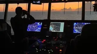 Navigation Bridge / wheel house view of FG vessel |
