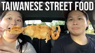 MUKBANG CAR VLOG: HONEY BEAR PACIFIC MALL AND SUN TEA | DEEP FRIED SQUID, POPCORN CHICKEN