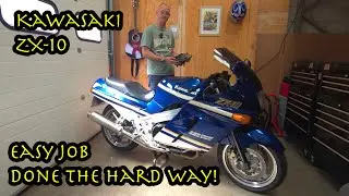 Removing the sump from a 1989 Kawasaki ZX-10