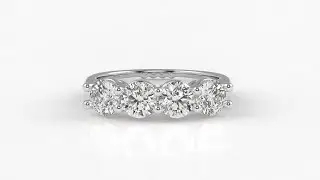 SB0075 Custom Made Four Stone Diamond Engagement Ring