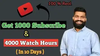 Complete 4000 Hours Watchtime & 1000 Subscribers || in 10 Days