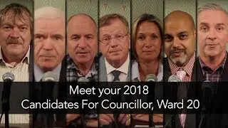 Meet your 2018 Candidates for Councillor, Ward 20
