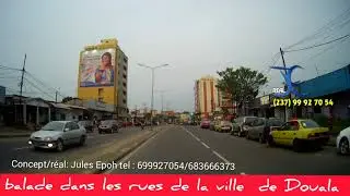 balade dans les rues de la ville de Douala.