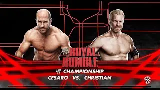 WWE CESARO VS CHRISTIAN - EXIBICION