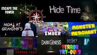 Terror Try Outs - Escape the Tower,  Monster Merchant, Hide Time & more | Penance RPG