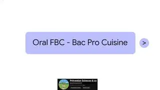 F.B.C. Fiches Bilan de Comp&eacute;tence en Bac Pro Cuisine et C.S.R.