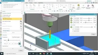 NX CAM Mill planar with post processor & simulation