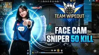 FACE CAM SNIPER GIRL EVOS JENNA 🔥 SOLO VS SQUAD 50 KILL