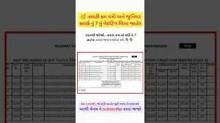 તલાટી કમ મંત્રી અને જુનિયર ક્લાર્ક | talati cum mantri merit | junior clark merit waiting  #talati