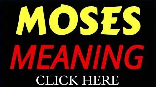 What does the name MOSES mean | MOSES meaning in english | Meaning of name MOSES