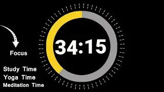 34 Minute 15 Second Timer Countdown 🔔 || Study Time || Deep Focus || Pomodoro Timer