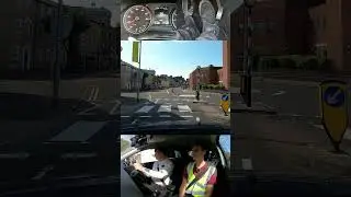 Bus lane during a mock driving test. #mocktest #buslane