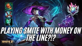 PLAYING SMITE WITH MONEY ON THE LINE?!? - Amaterasu Support Deity Smite 2 Comp w/ Comms!
