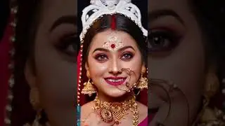 bridal makeup 💄 #viral #status #trending #video # biyar makeup # bagla gaan # bagla gaan biyar