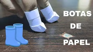Origami Botas De Papel 🥾