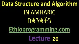 #20 Simple Sorting Algorithms Tutorial in Amharic | በአማርኛ
