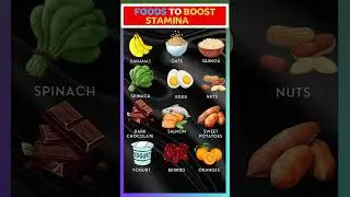 Top 12 High-Energy Foods to Beat Fatigue & Boost Stamina 🍌🥜 #vitamins #short #foods