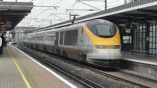 Trains at Ashford International 27/08/14