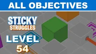 Sticky Struggles [PC] 100% Walkthrough - Level 54 - Bonus (All Objectives Guide)