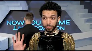 Justice Smith Talks Now You See Me: Now You Don&rsquo;t at an Interview at the Global Movie Premiere