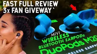 Mivi DuoPods M20 True Wireless Headset - REVIEW Pros Cons UNBOXING - 3x Giveaway!