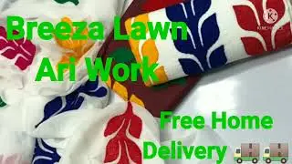 #Lawn dress design #Applic work suit