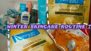 Magical ✨😇 skin care routine ❣️🧴 for glowing skin 🎀💫 at home #skincare #winterbeauty #viralvideo 