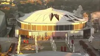 Georgia Dome imploded in downtown Atlanta