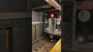 NYC Subway &lsquo;F&rsquo; Train Arriving at Station🚆#nycsubway #trainshorts #trainvideo #trains #train #ny