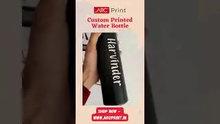 Custom Printed Water Bottles BPA Free | ARC Print India #shorts #printing #women #gifts #youtuber