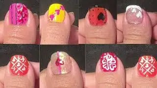Valentine day Nailart Design At Home without tools you can do it 