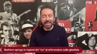 Barbero spiega le ragioni del 