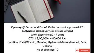 Sutherland off campus jobs 2021 | Permanent work from home jobs | Sutherland jobs