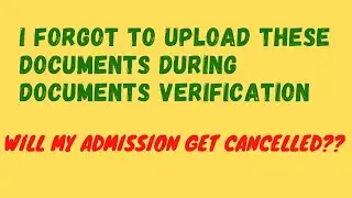 Online documents verification at Nit's |Correction in documents | college info