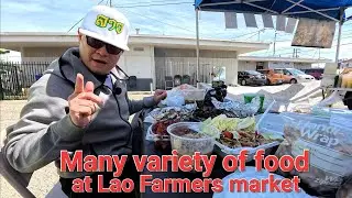 Meeting Lao YouTuber at the Lao farmers market in Fresno