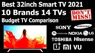 BEST 32 INCH SMART TV INDIA 10 BRANDS 14 TV's | #BestTv #Best32inchTV #32inchTV #Best4kTV