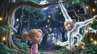 A girl with an Evil Monkey || #shorts #monkey #girl #kids