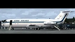 FSX - BAC 1-11-300/-400 - Spey-511 engine sounds - wing views
