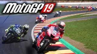 MORE MOTOGP 19 GAMEPLAY - Rossi at Sachsenring German GP! (MotoGP 19 Game)