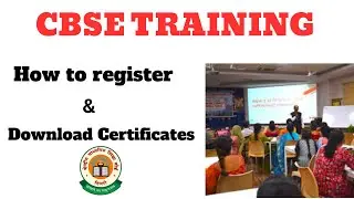CBSE TRAINING DOWNLOADING|HOW TO DOWNLOAD CERTIFICATE