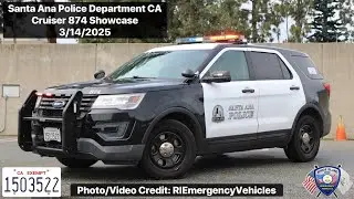 Santa Ana Police Department CA Cruiser 874 Showcase | 2017 Ford Police Interceptor Utility