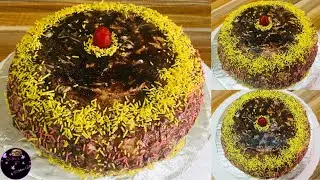 LOCKDOWN! EASY OREO CHOCOLATE CAKE WITHOUT FLOUR, CREAM, OVEN, EGG | BIRTHDAY CAKE~SMk&rsquo;s Kitchen