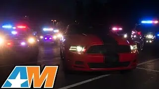 Ford Mustang Police Chase - AmericanMuscle 2015 Mustang Calendar