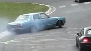 Drift King Nordschleife N&uuml;rburgring biggest Drift 2014 Fredrik S&oslash;rlie Toyota Cressida