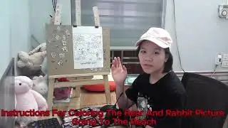 instructions for coloring bear and rabbit picture going to the beach