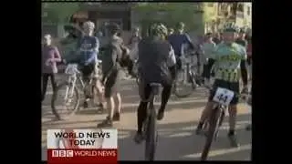 Stuart Skinner talks to BBC News about Lance Armstrong